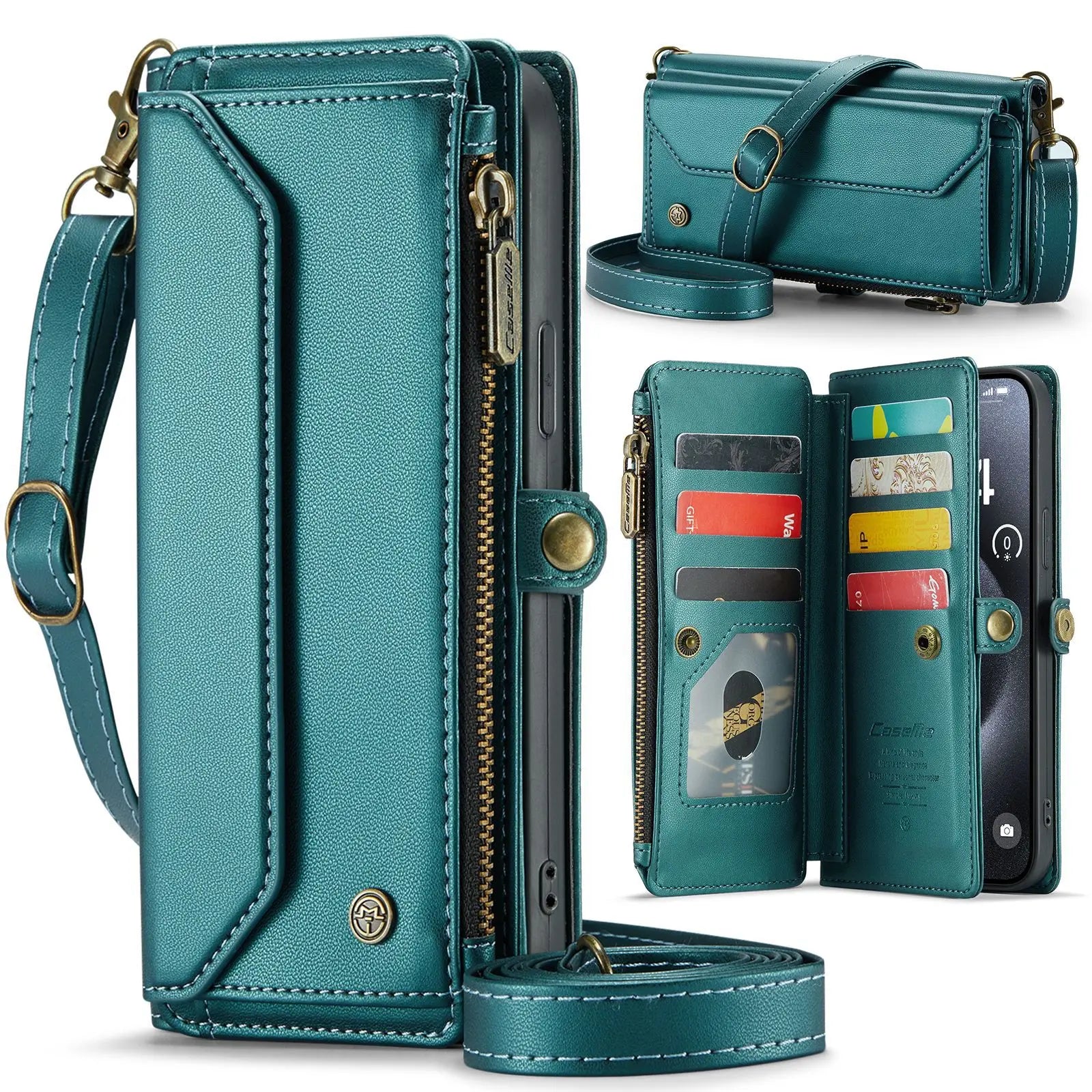 Drahtlose Leder Wallet Hülle iPhone 17 Pro Max