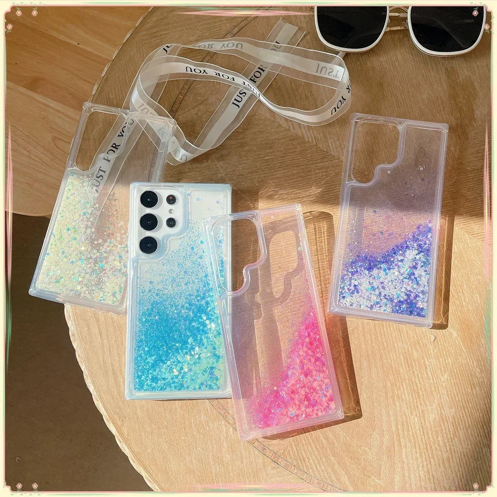 Glitzernde Treibsand Hülle TPU für Galaxy S24 Ultra