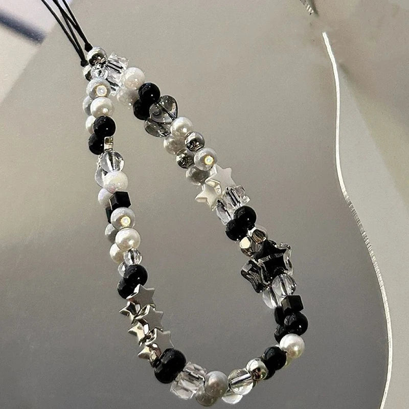 Handgemachte Stern-Perlen-Handykette – Sommerstil