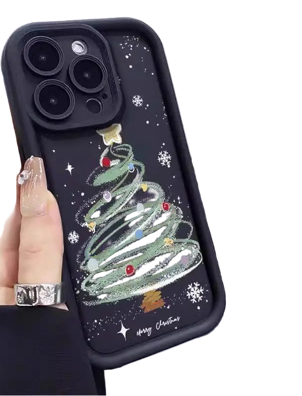 Pixel 9 8 Case Christmas Cartoon Silicone Transparent Case