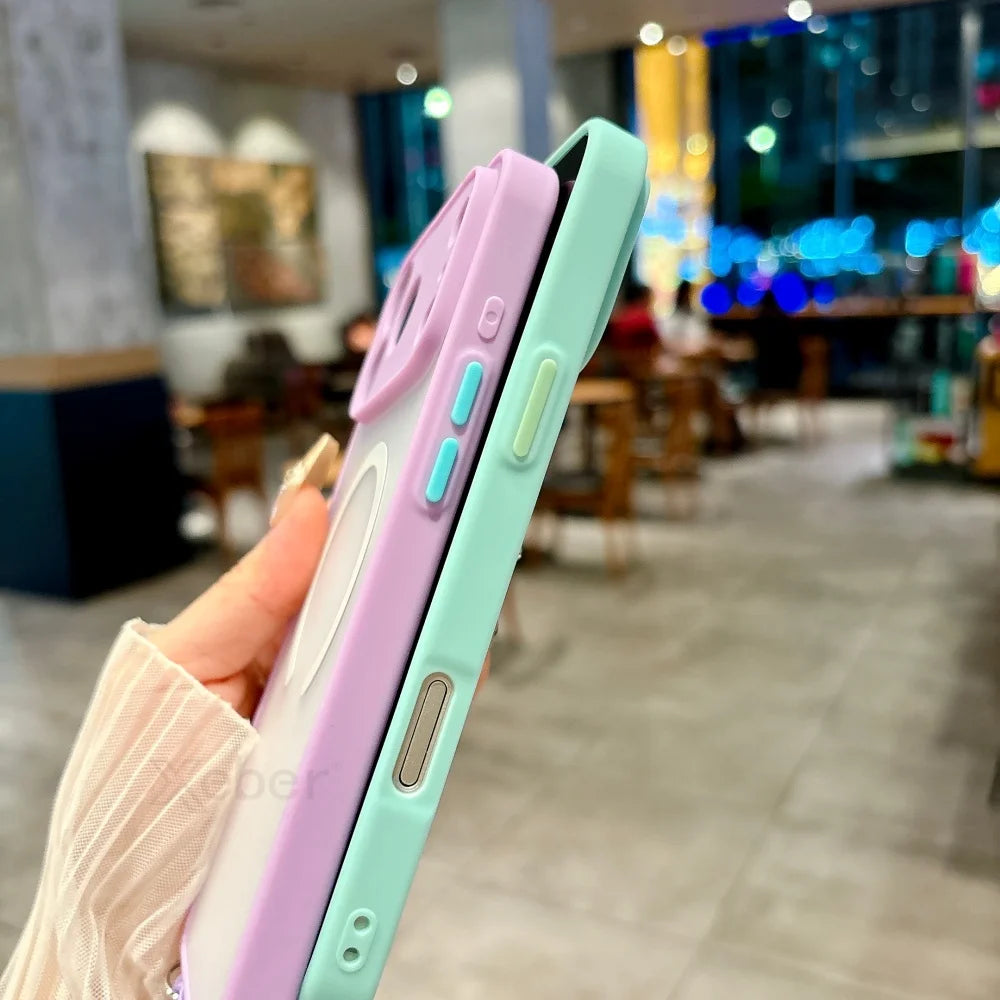 Magnetische Magsafe-Hülle mit Band für iPhone 11–17