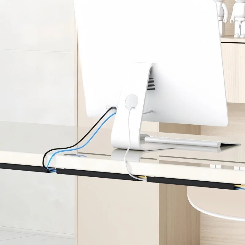 PVC Kabelkanal Untertisch Kabelmanagement Tray Organizer