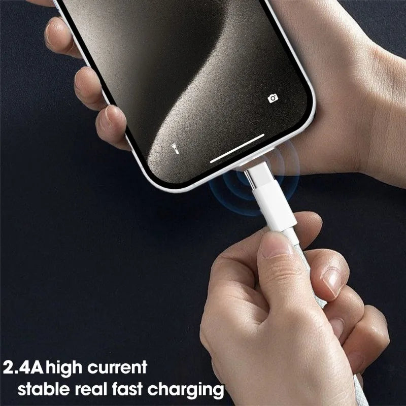 USB-C Handykabel Schnellladung Nylon