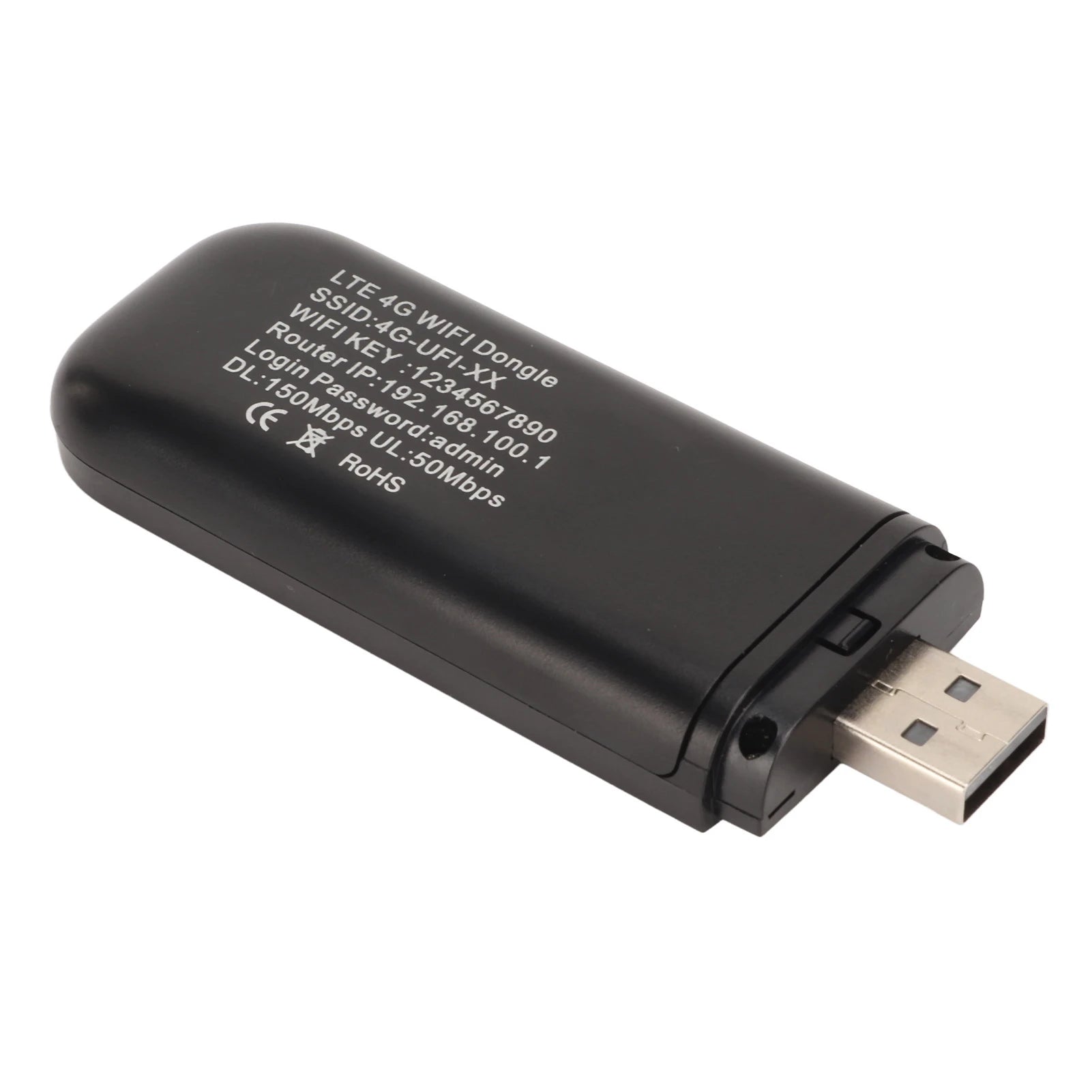 4G WLAN Router Schwarz, 10 Nutzer, USB