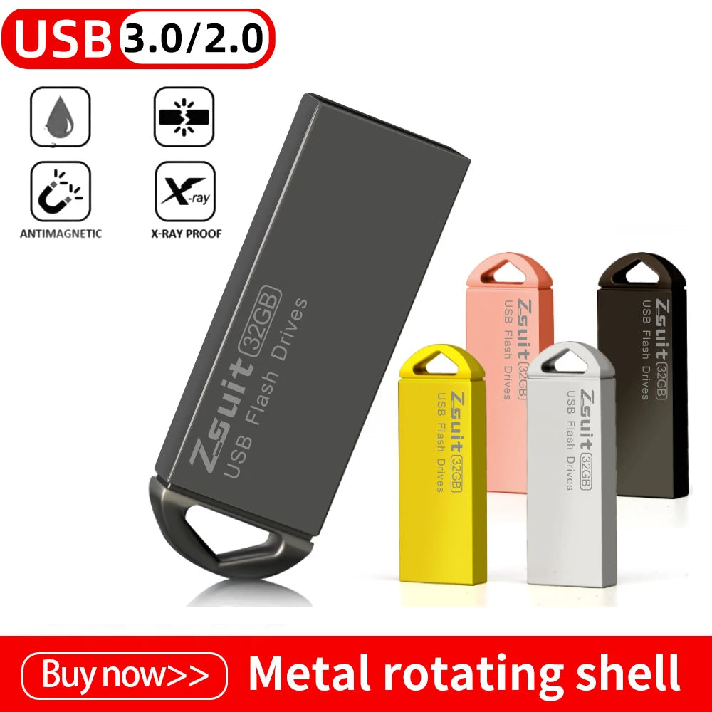 Metall USB-Stick 128GB Hochgeschwindigkeits Pen Drive