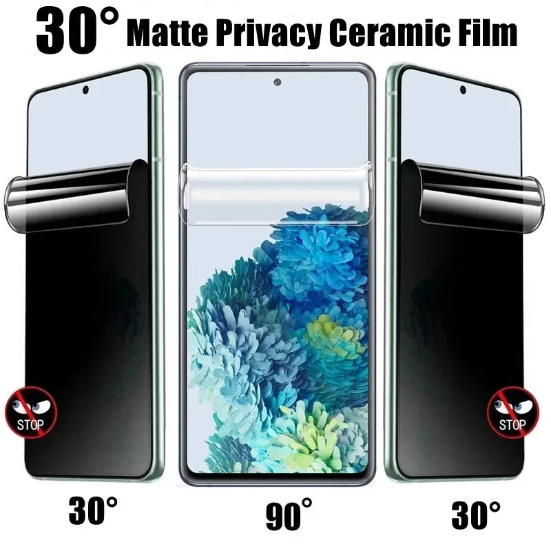 3× Anti-Spy Folie für Samsung S-Serie Displays