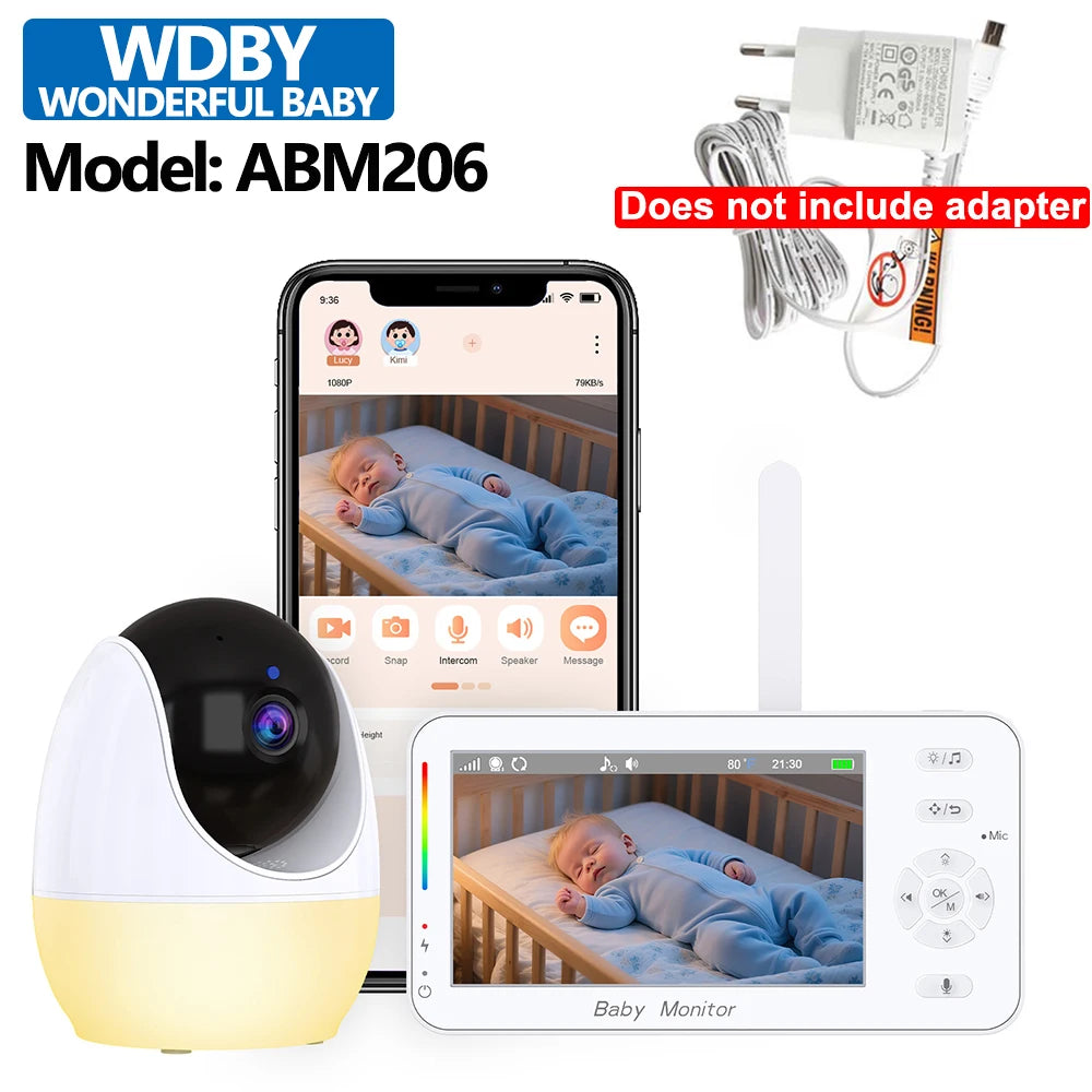 4,3-Zoll Baby Monitor mit Zoomkamera & Nachtlicht