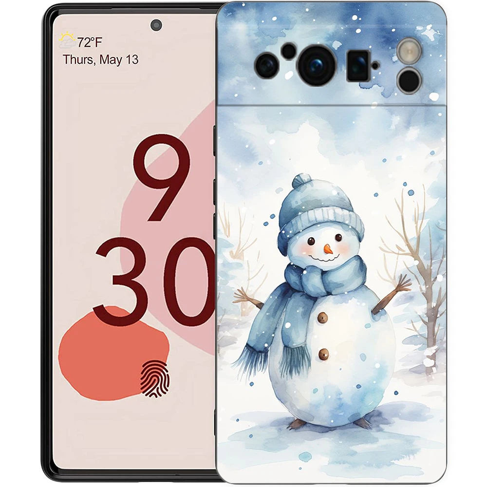 Semi-wrapped TPU silicone case for Google Pixel 8 - shockproof and stylish