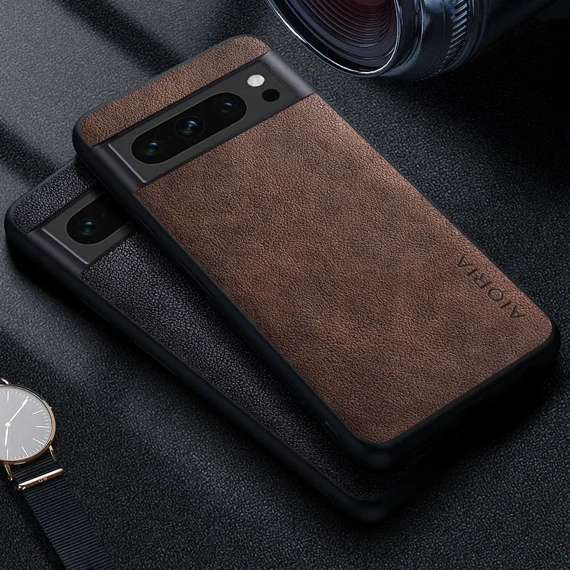 Premium Lederhülle für Google Pixel