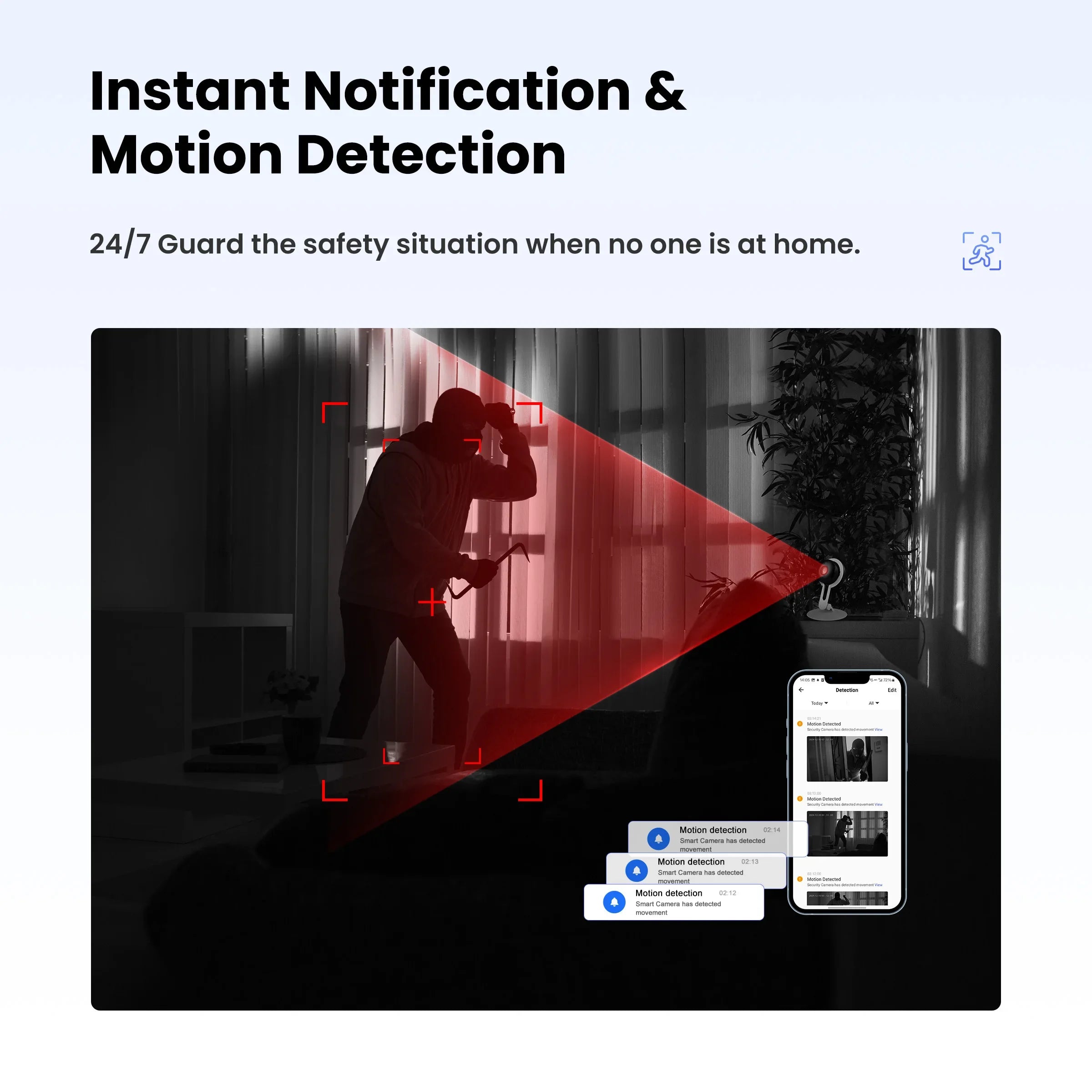 WLAN Smart Kamera mit Nachtsicht & Zwei-Wege-Audio