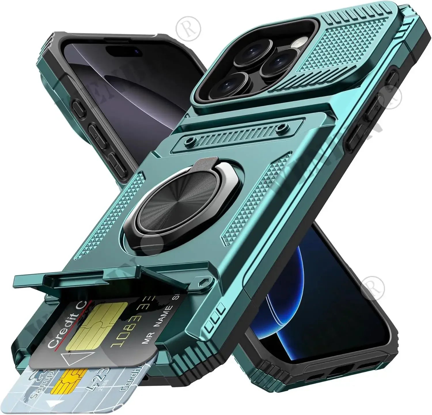 Magnetische Hülle mit Ringständer für iPhone 17 Pro