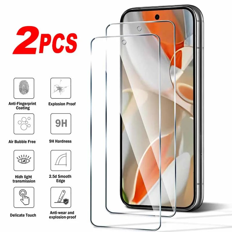 2er Set Panzerglas für Google Pixel Modelle