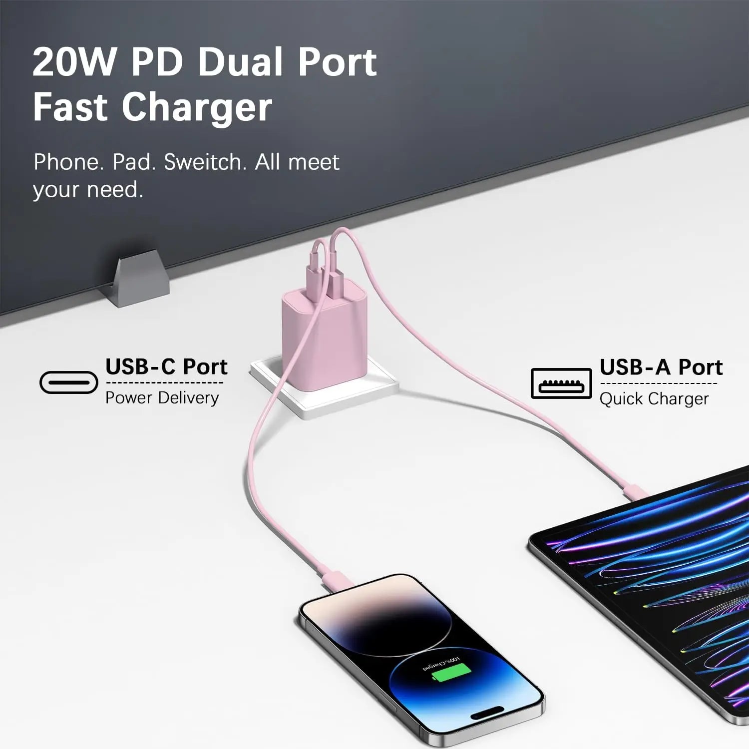Dual PD Ladegerät mit Schnellladung