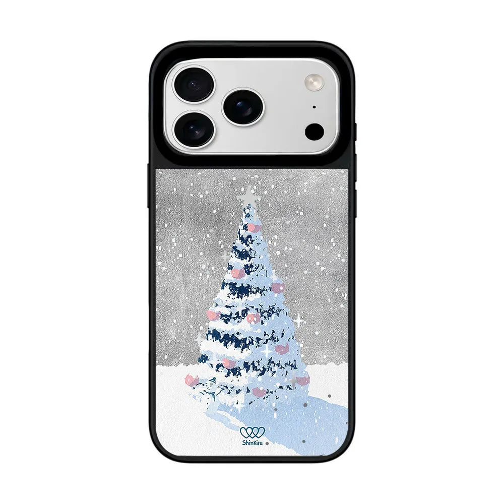 Weihnachts Schneemann Spiegel Hülle für iPhone 17