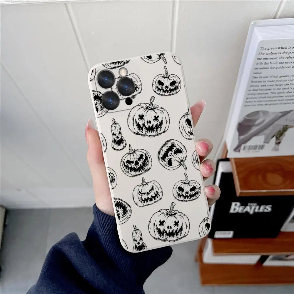Halloween Horror Art Hülle für iPhone 17–11 Silikon