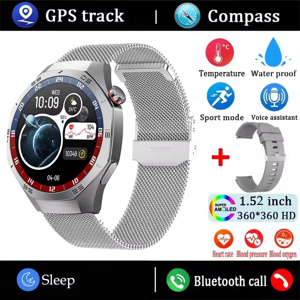 GT5 Pro Smartwatch Herren, AMOLED, GPS, Bluetooth Anruf