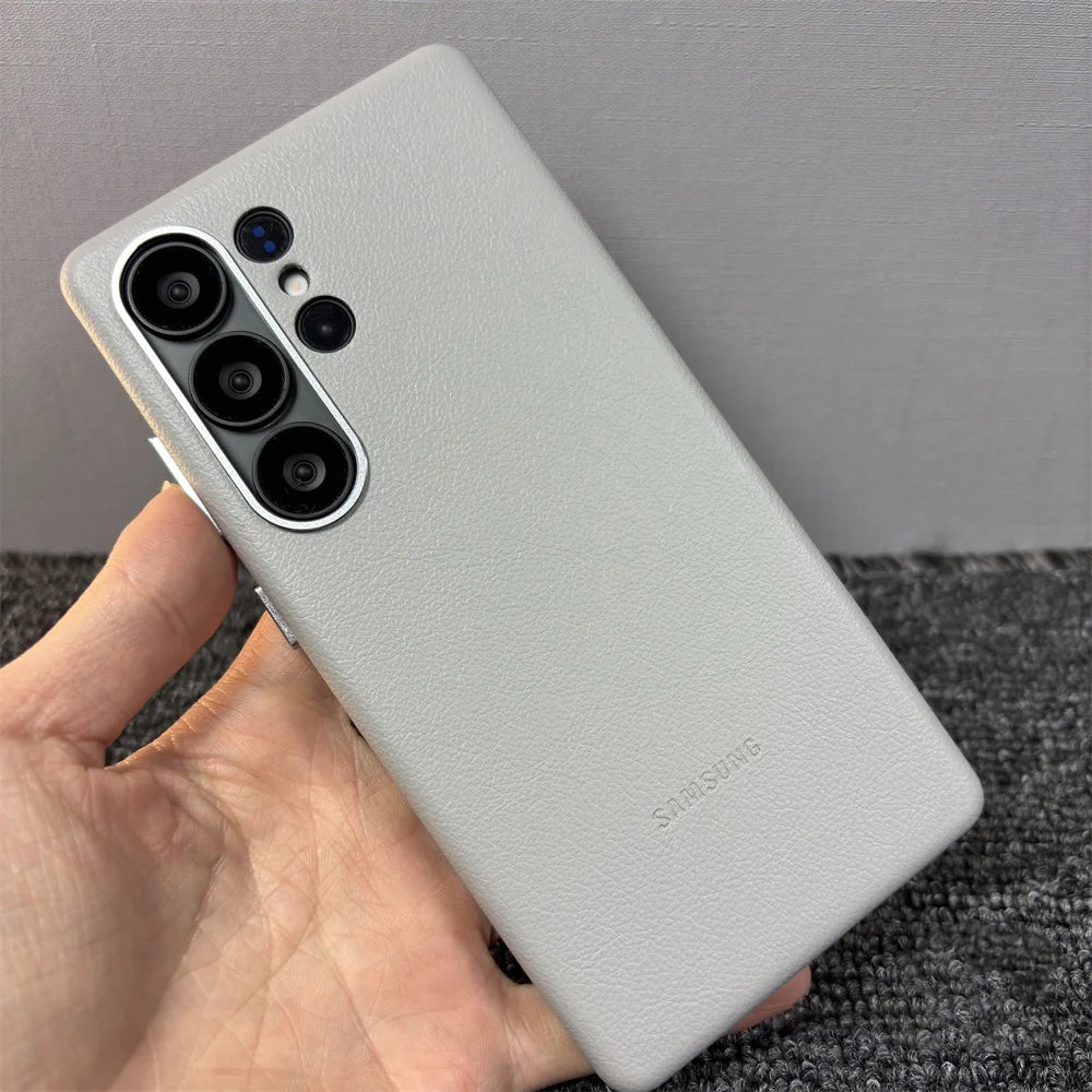 Lederhülle für Samsung S25 Ultra Magnetisch Qi