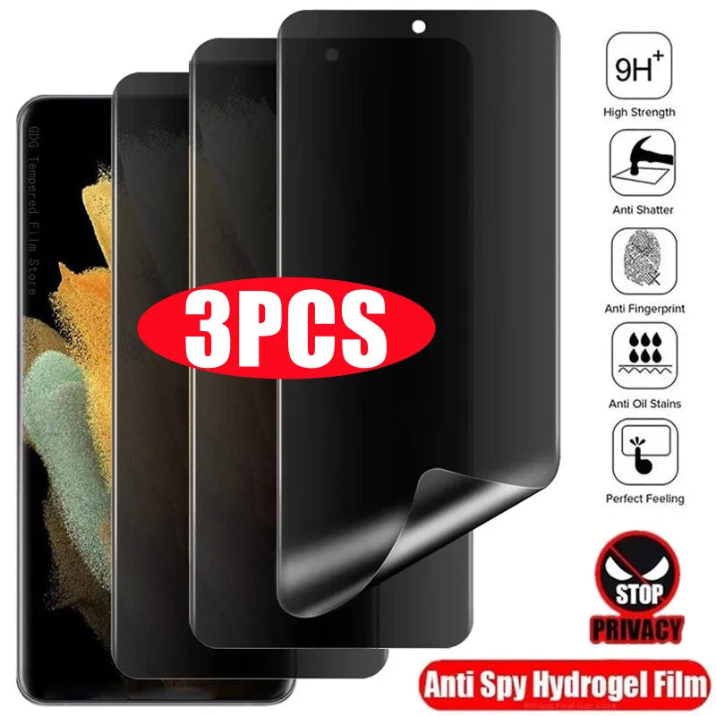 3× Anti-Spy Folie für Samsung S-Serie Displays
