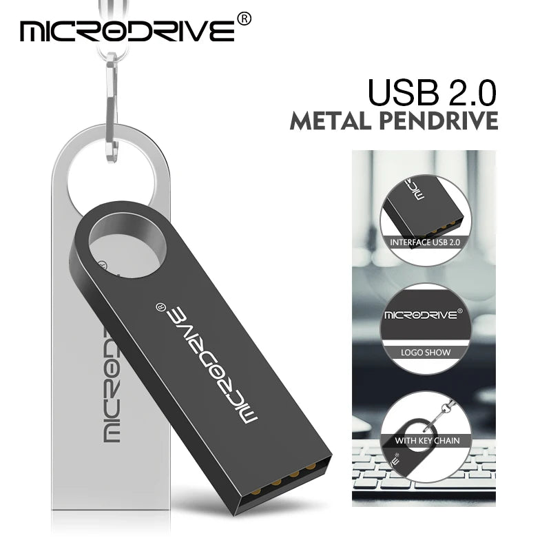 Wasserdichter Metall USB-Stick mit Schlüsselring