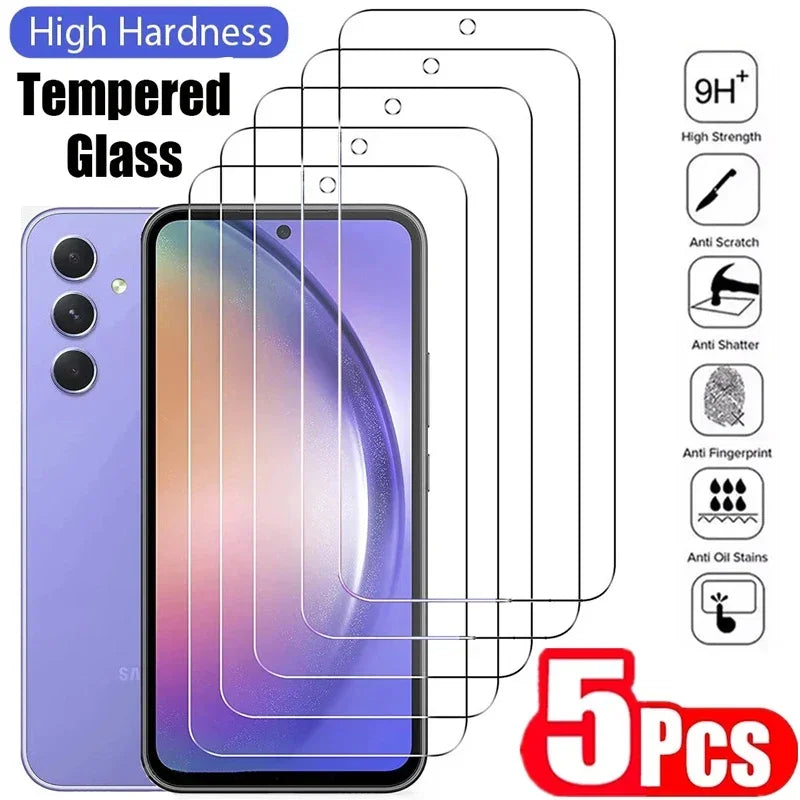 5 Stück Panzerglas für Samsung Galaxy A/M Serie