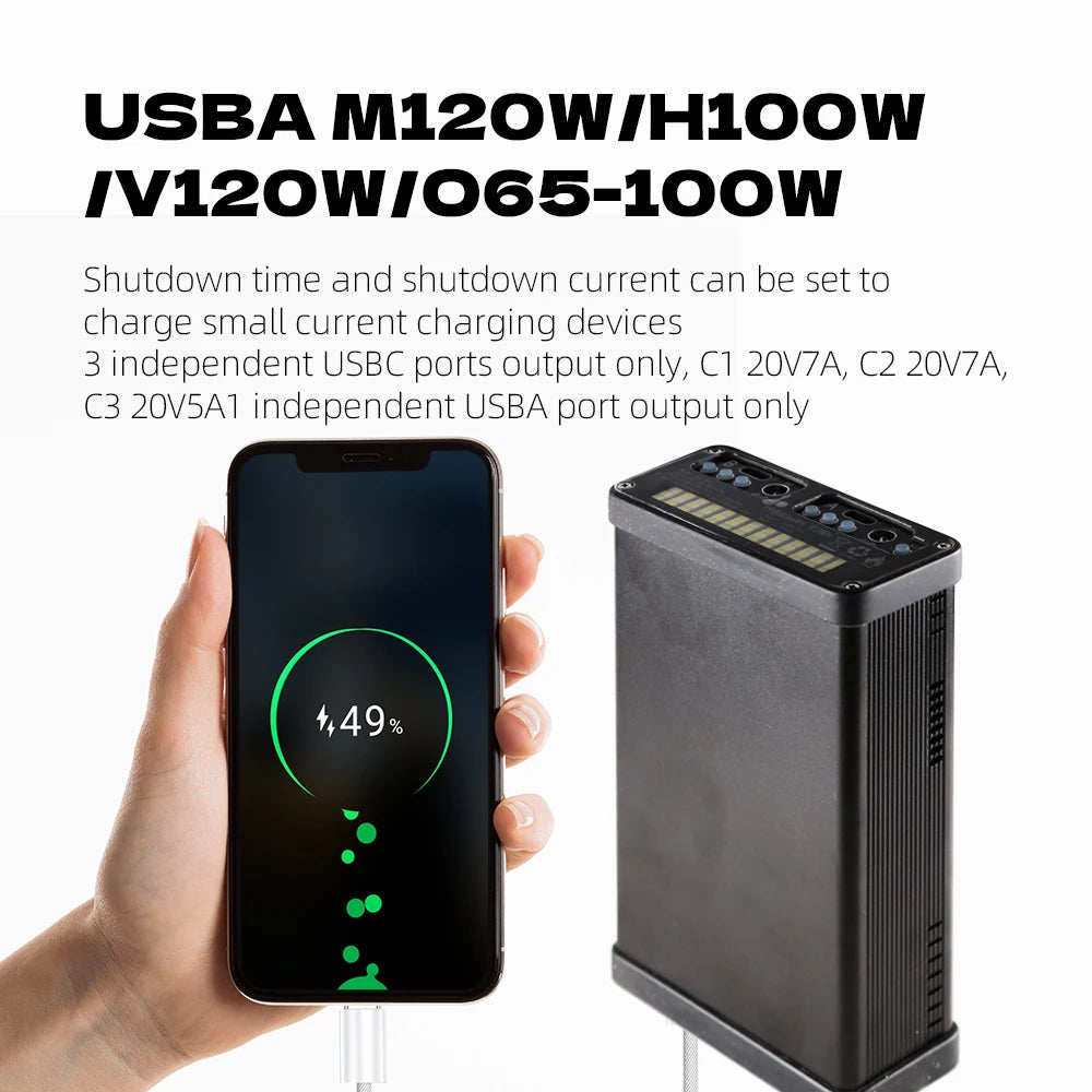 500W PD3.1 Powerbank 7-Zellen mit Farbdisplay