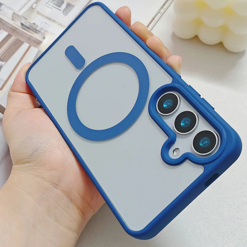 Transparentes Magnet Hard Case für Samsung Galaxy S25 Ultra