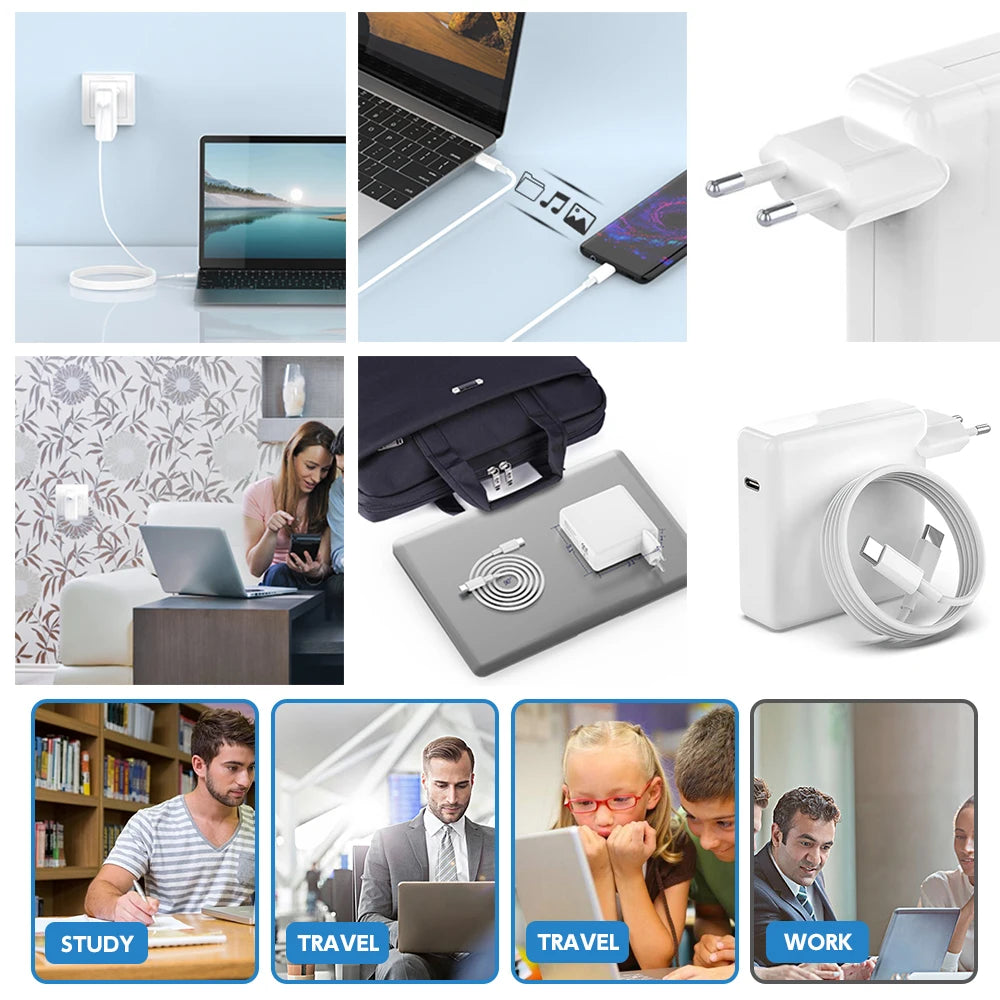 USB-C Ladegerät 30W–118W für MacBook