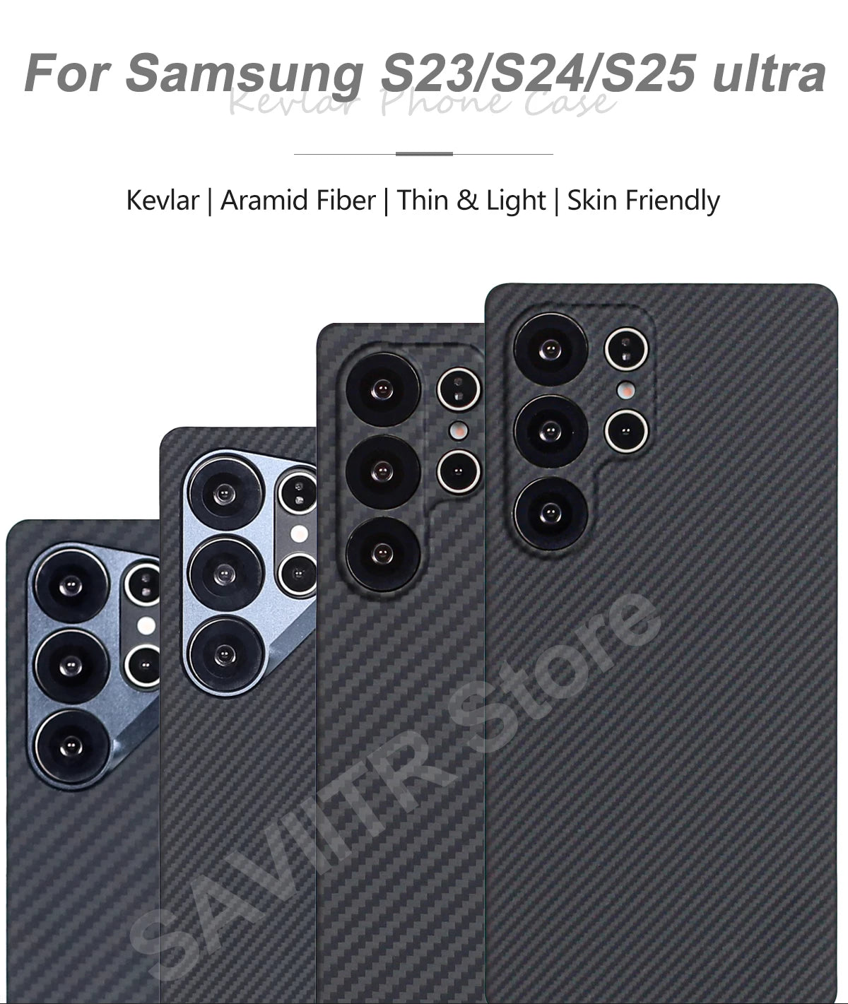 Ultradünne Carbon Schutzhülle für Galaxy S25/S24 Ultra