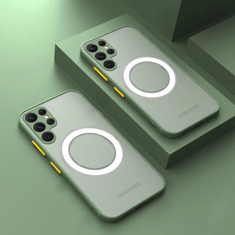 Luxus Magsafe Hülle für Samsung S23/S22/S21