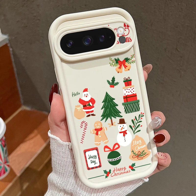 Fröhliche Weihnachts Handyhülle aus TPU für Google Pixel