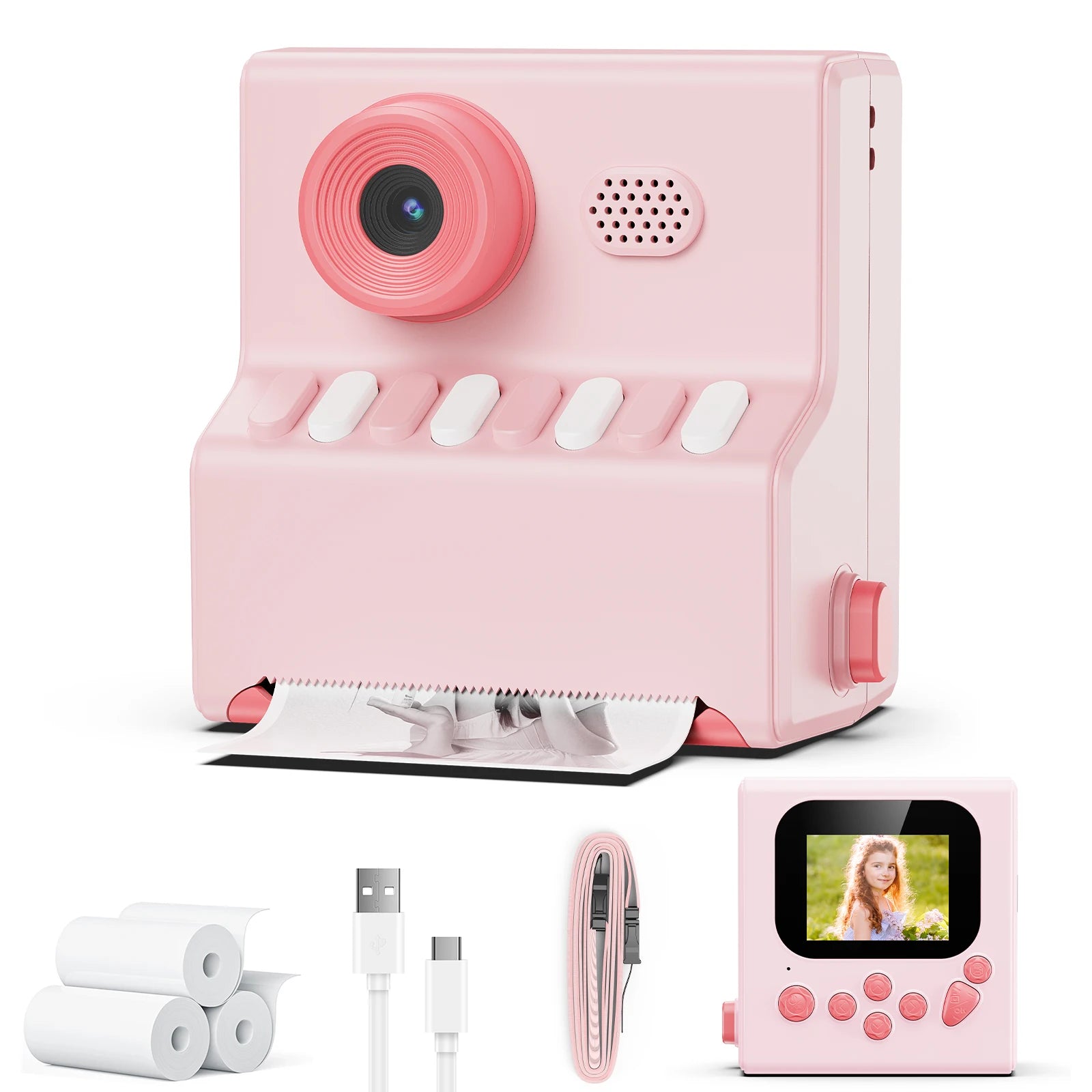 Kinderkamera Sofortbild 1080P HD 48MP Spielzeug