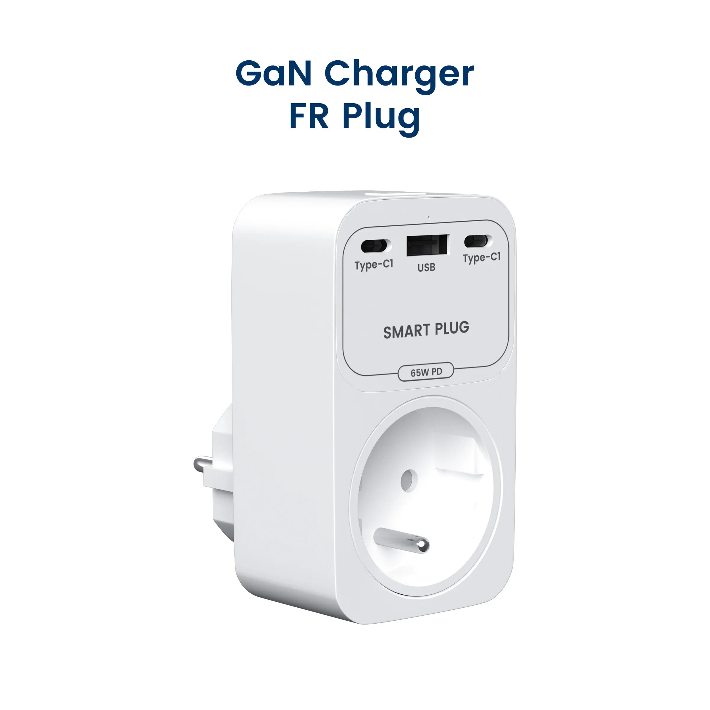 WLAN Smart Plug 65W GaN Schnellladegerät