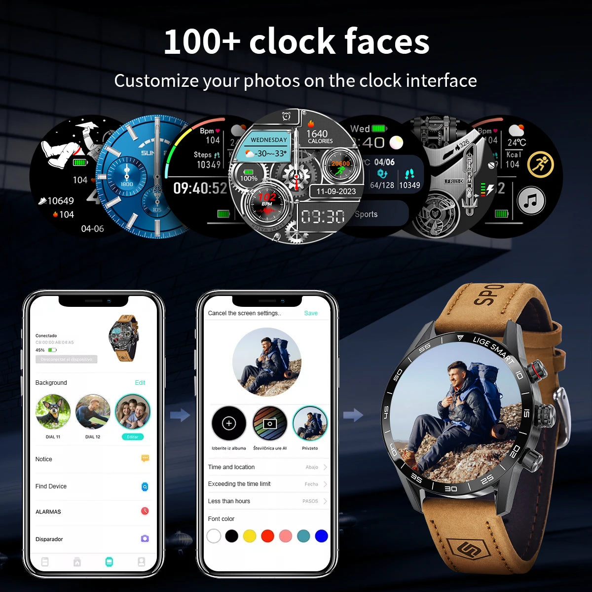 Outdoor GPS Smartwatch 2024 mit AMOLED & Anruf