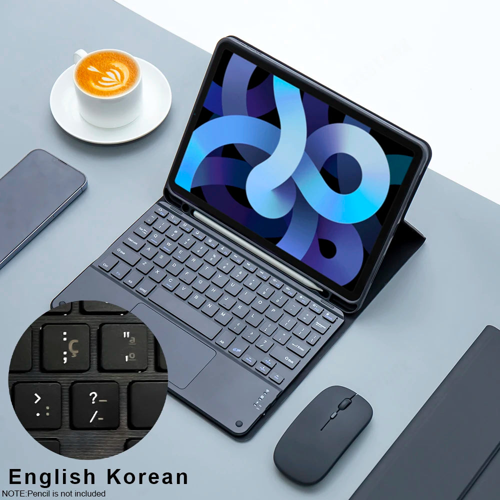 iPad Hülle mit Tastatur & Maus Set