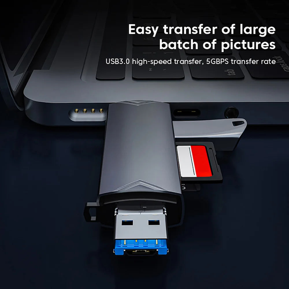 7-in-1 OTG Typ-C SD TF Kartenleser USB 3.0 Adapter