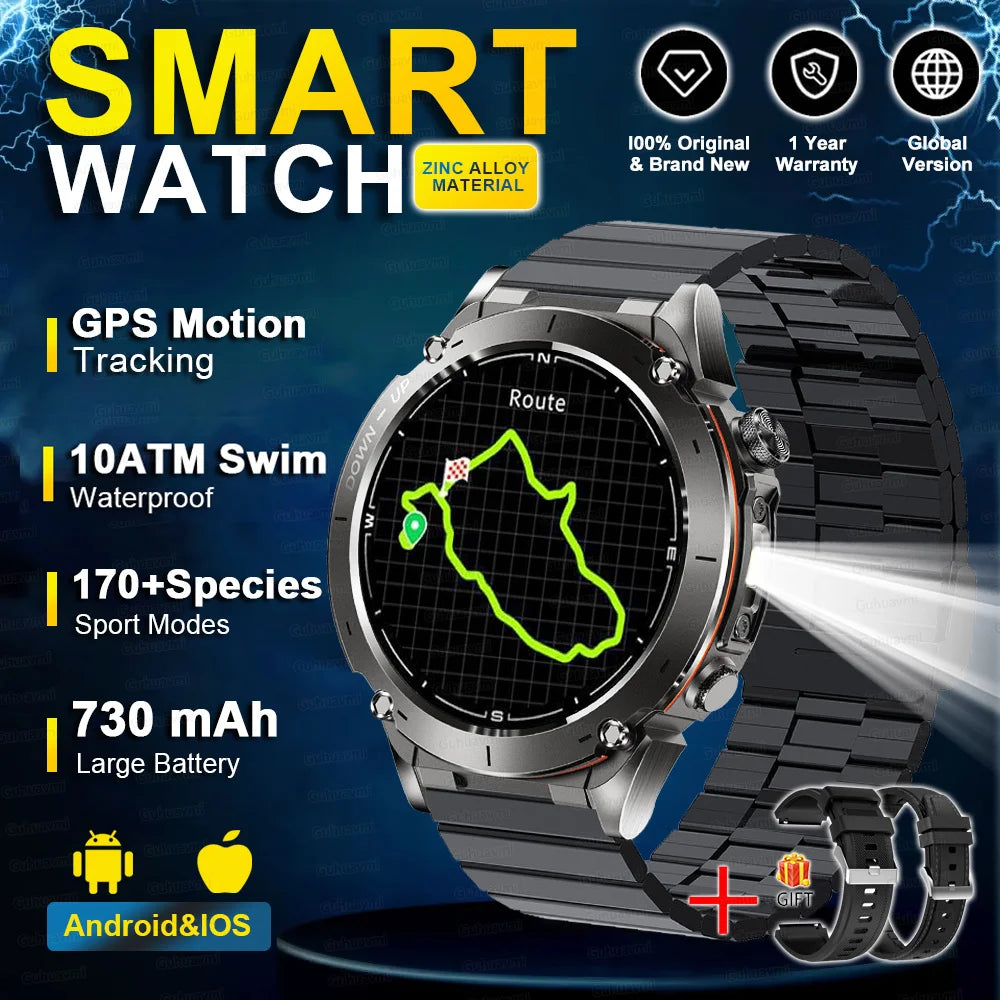 2025 Militär-Smartwatch mit GPS & Kompass für HUAWEI