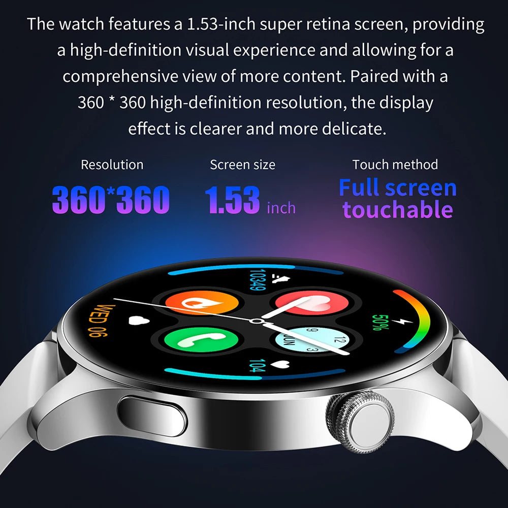 GT 2025 Smartwatch Herren GPS AMOLED IP68