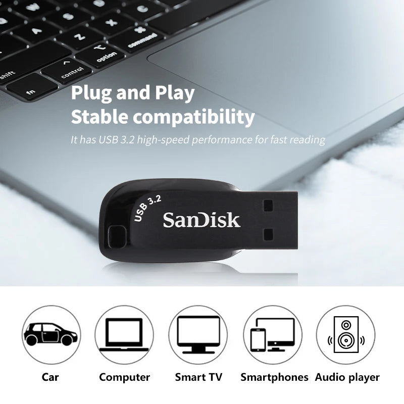 SanDisk USB 3.2 Stick 128GB Speicherlaufwerk