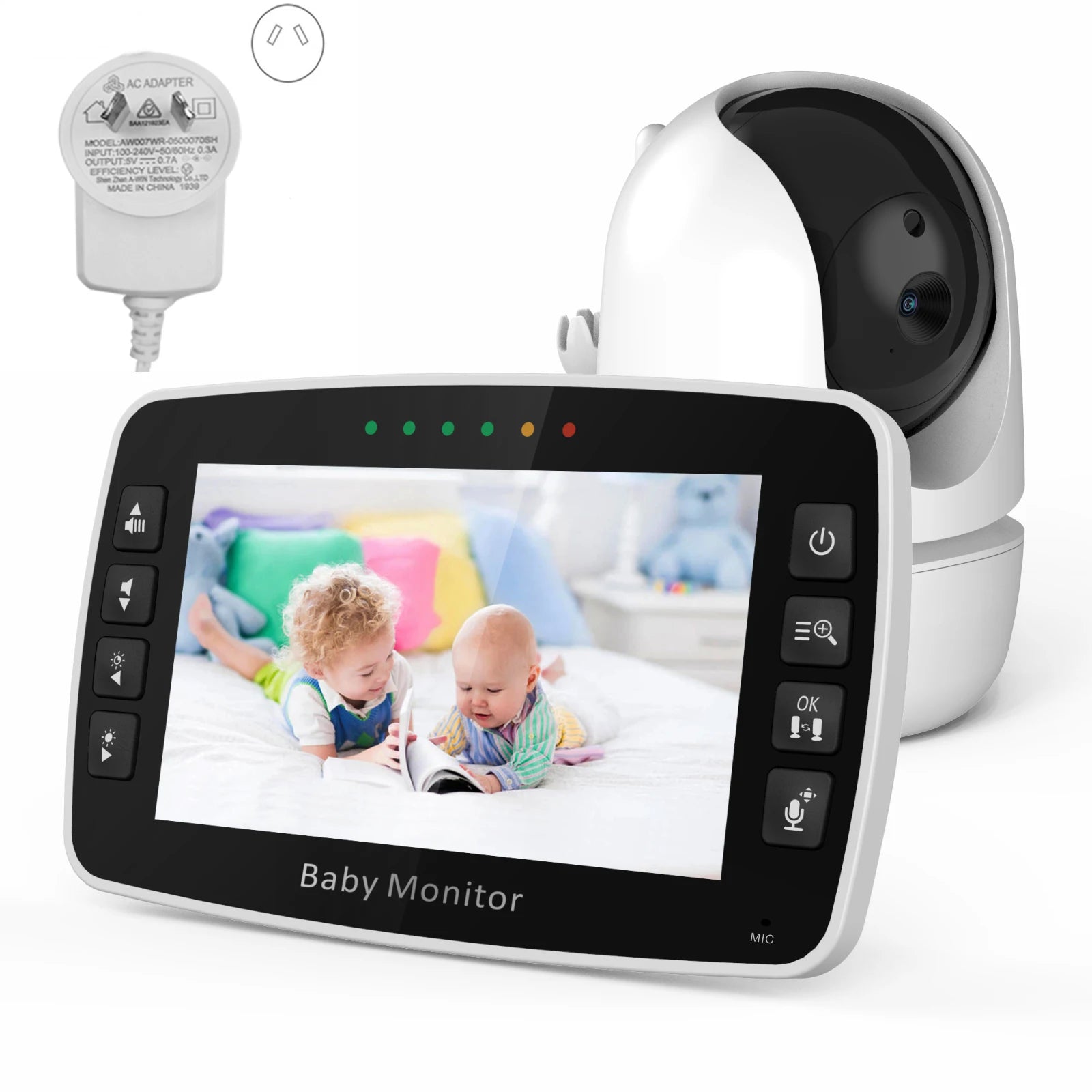 4,3-Zoll Babyphone PTZ mit Temperaturanzeige 2023