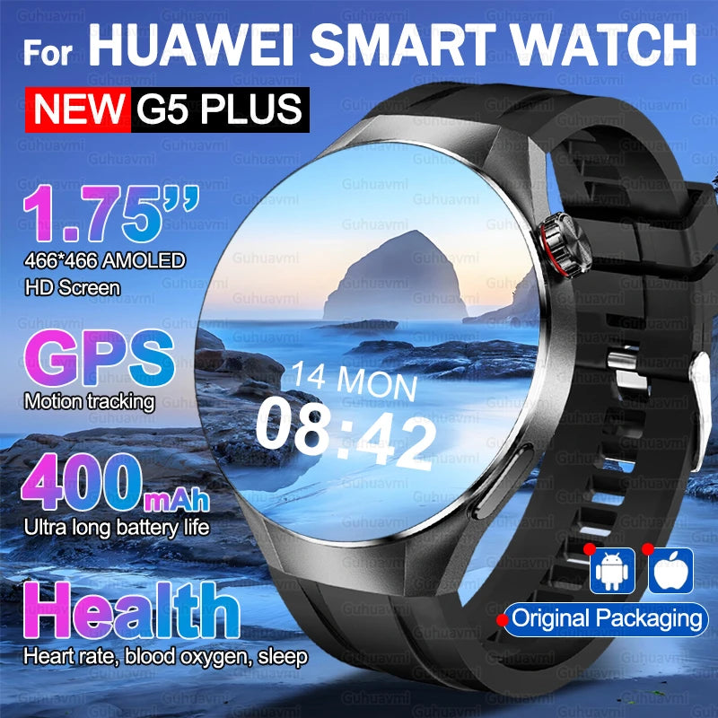 G5 Plus Smartwatch Herren 2025 mit AMOLED & GPS