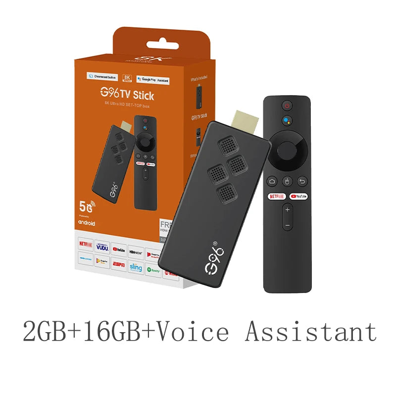 8K Android TV Stick mit Streaming und Multisprachen