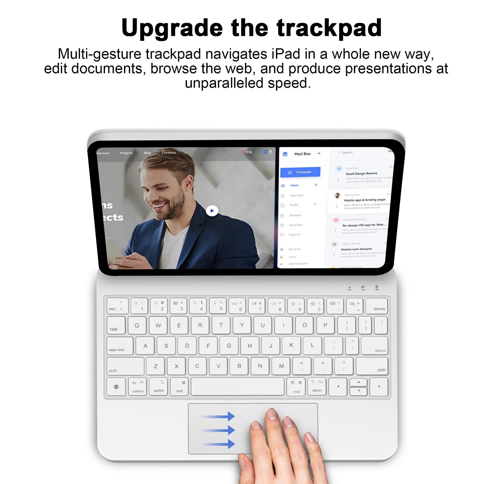 GOOJODOQ Magic Keyboard iPad Hülle