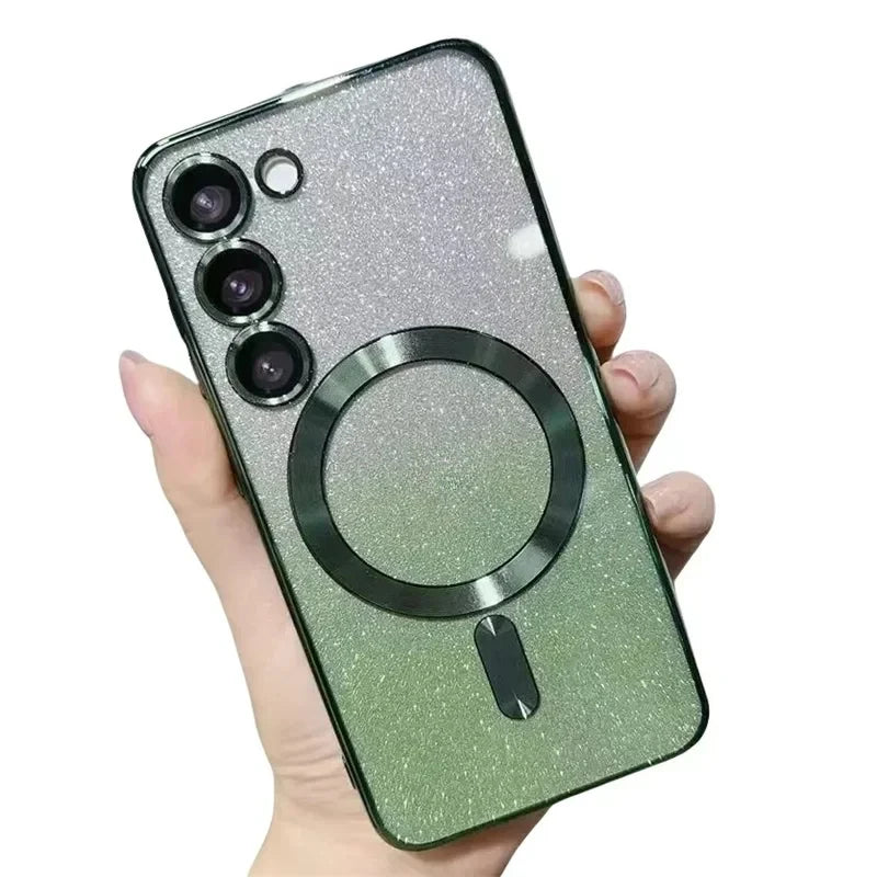 Glitzer TPU Hülle mit Farbverlauf für Galaxy S-Serie