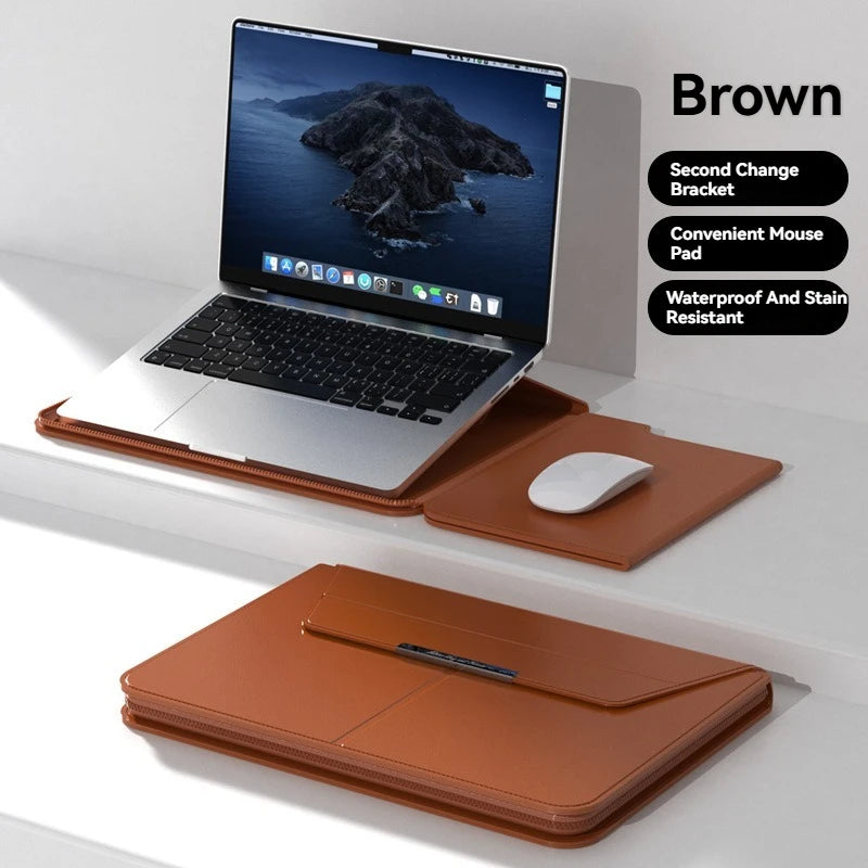 Personalisierte Leder-Laptophülle MacBook