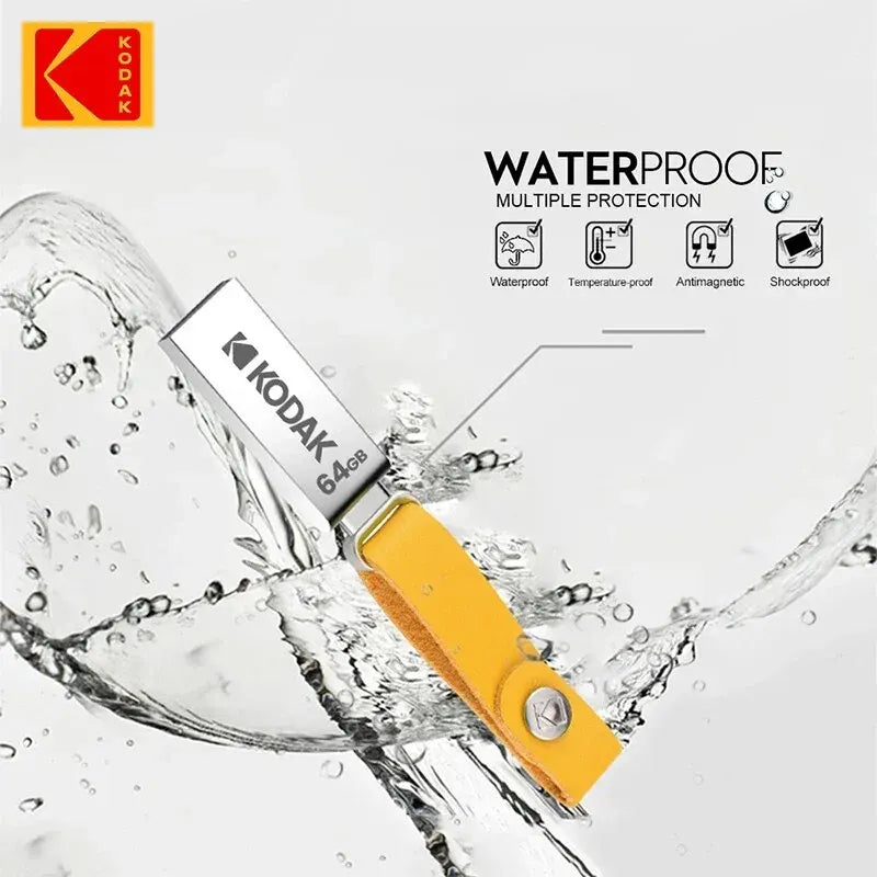 USB 2.0 Flashlaufwerk 128GB Leder Metall