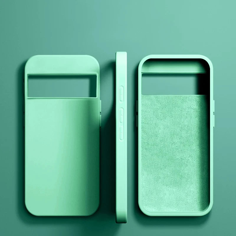 Luxus Flüssigsilikon Hülle Pixel 6–8 Pro