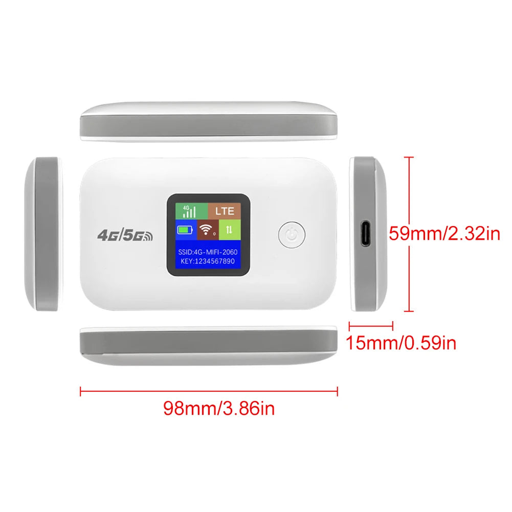 Mobiler 4G LTE WLAN-Router mit SIM
