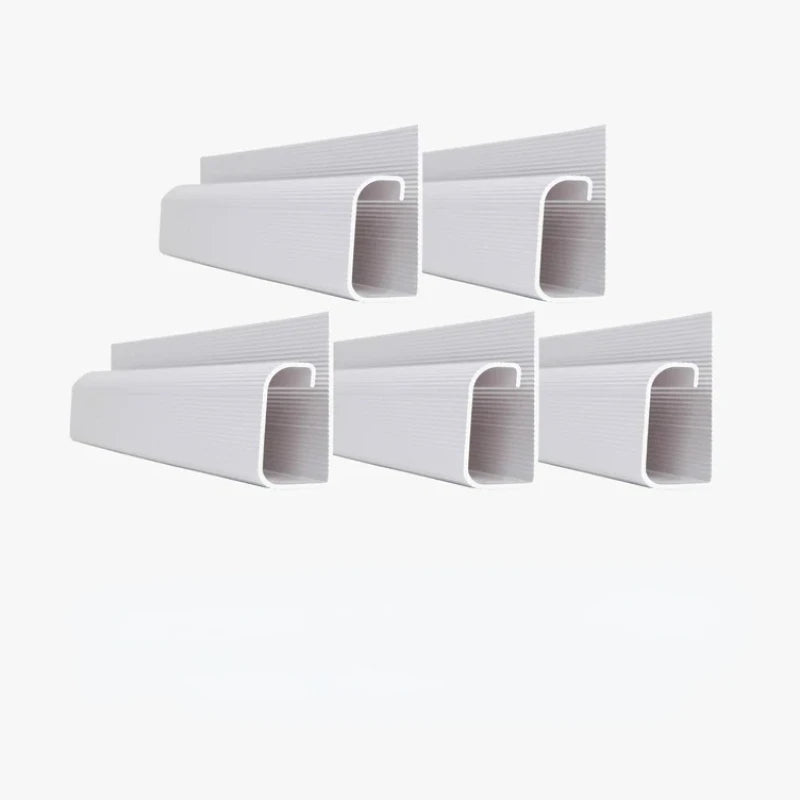 5er PVC Kabel Organizer Unter Schreibtisch Schwarz