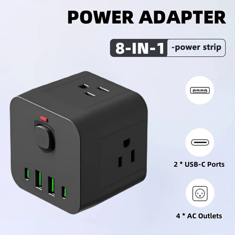 8-in-1 Steckdosenleiste mit USB & PD