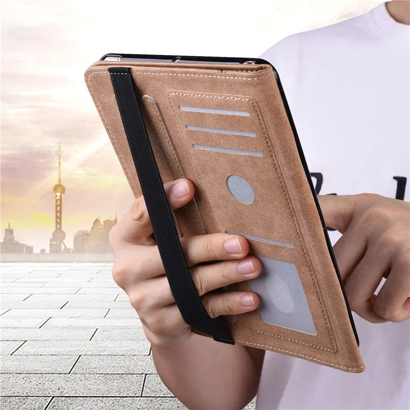 Leder Flip-Hülle für iPad 10,2 & 9,7 Zoll